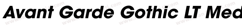 Avant Garde Gothic LT Medium blod字体转换